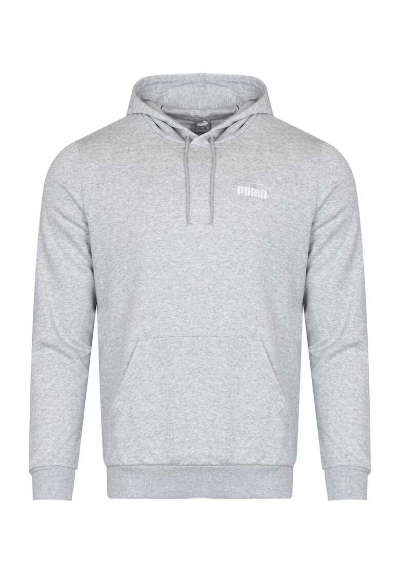 Puma hanorac barbatesc cu gluga ESS Logo Hoodie TR cu fermoar GRI - Grej