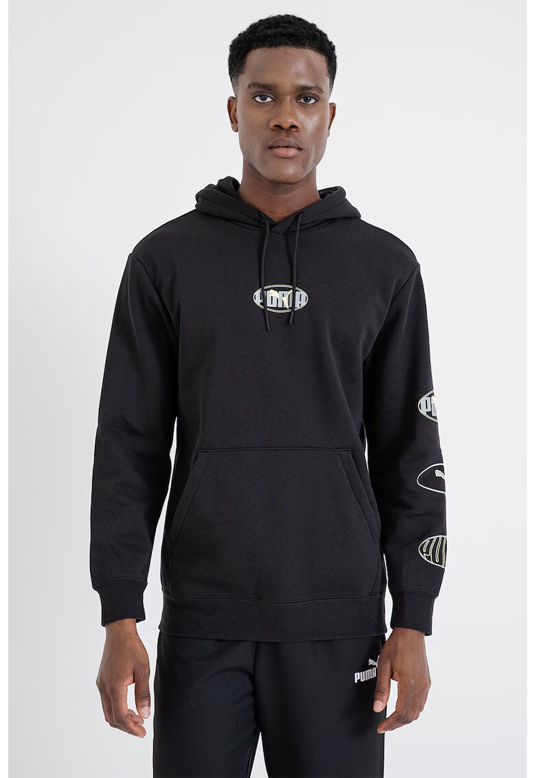 Puma Hanorac din amestec de bumbac cu logo Ess - Negru