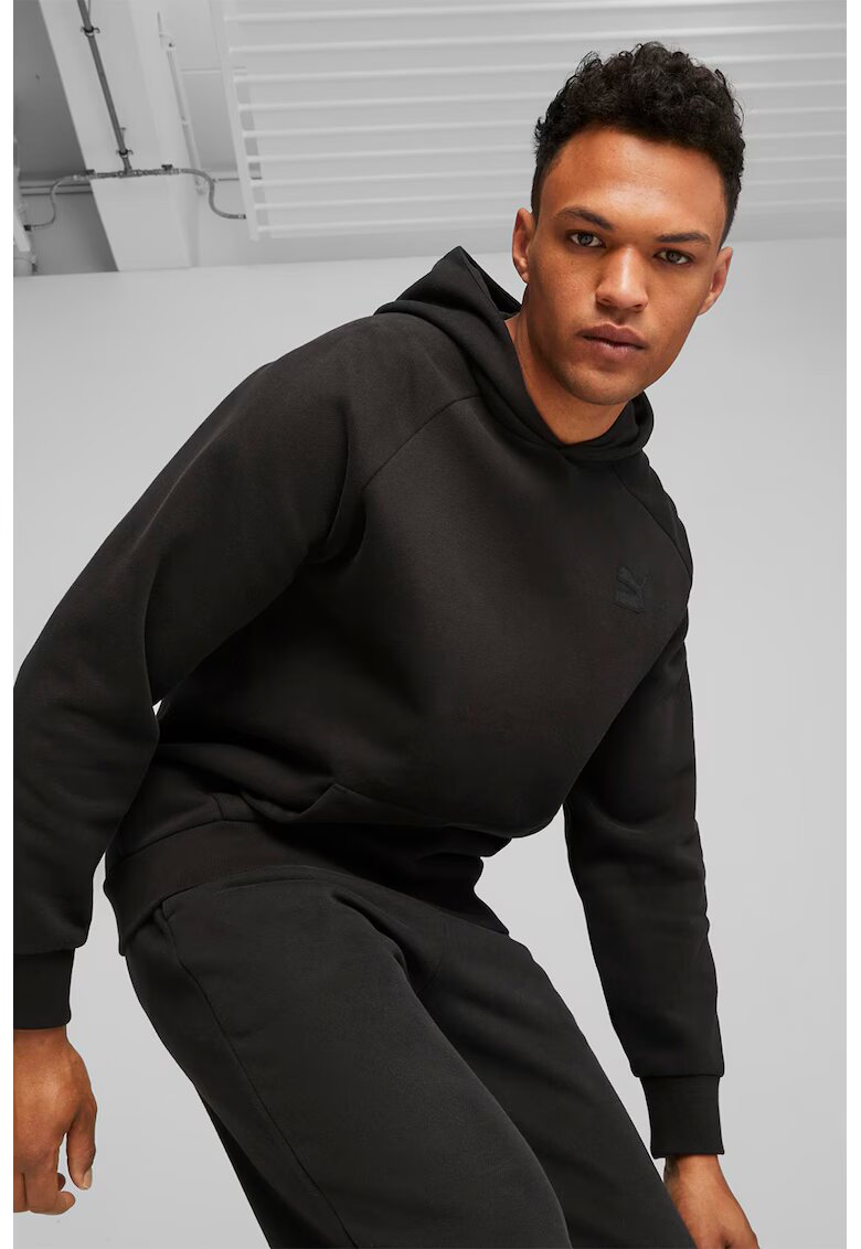 Puma Hanorac din amestec de bumbac cu maneci raglan - Negru