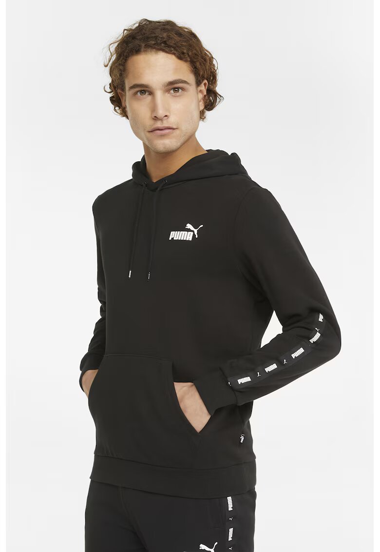 Puma Hanorac regular fit cu buzunar kangaroo Essentials+ - Negru