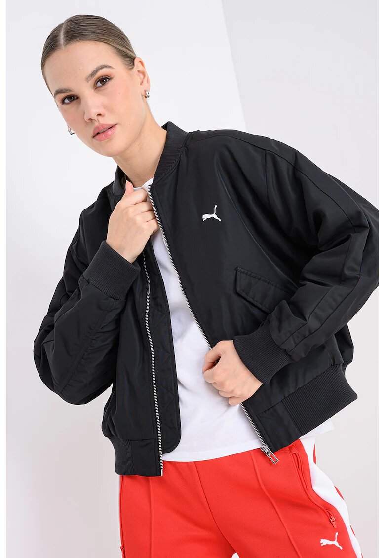 Puma Jacheta bomber cu croiala lejera - Negru