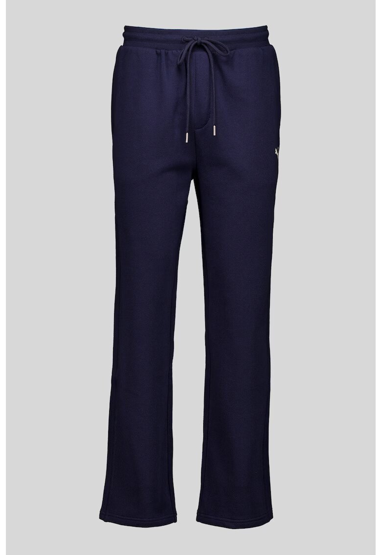 Puma Pantaloni de trening cu snururi de ajustare Premium ESS Relaxed - Bleumarin
