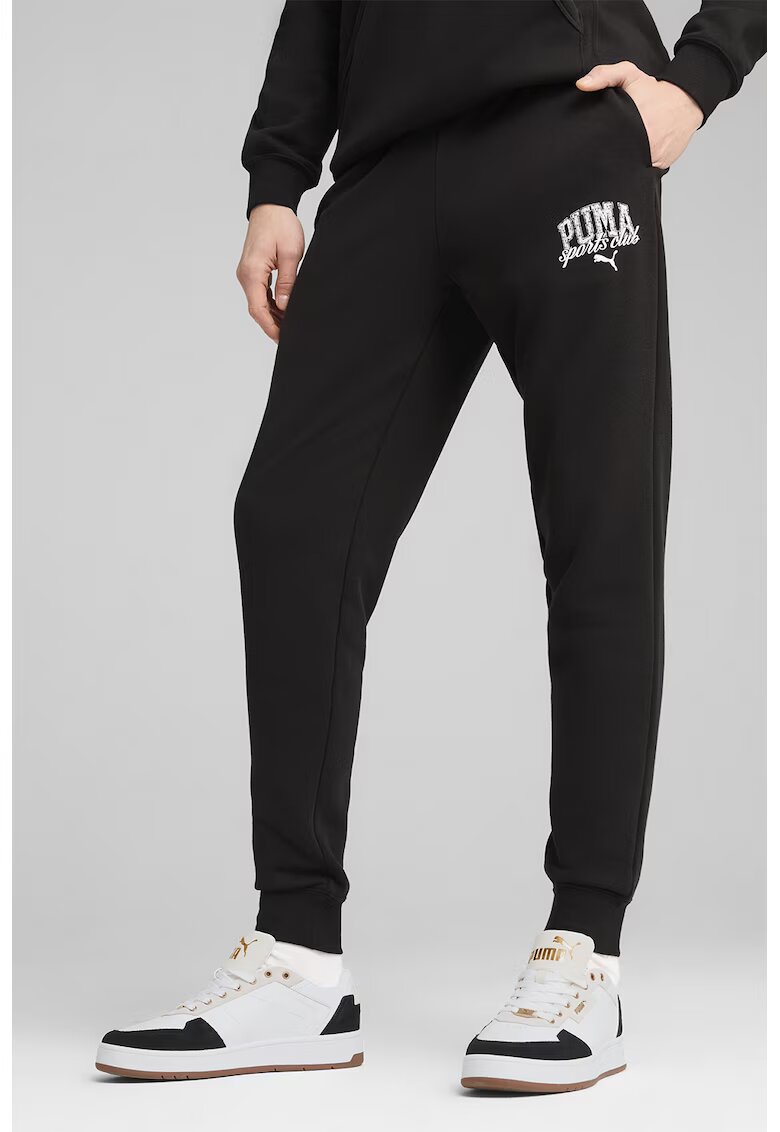 Puma Pantaloni de trening regular fit cu snur de ajustare - Negru