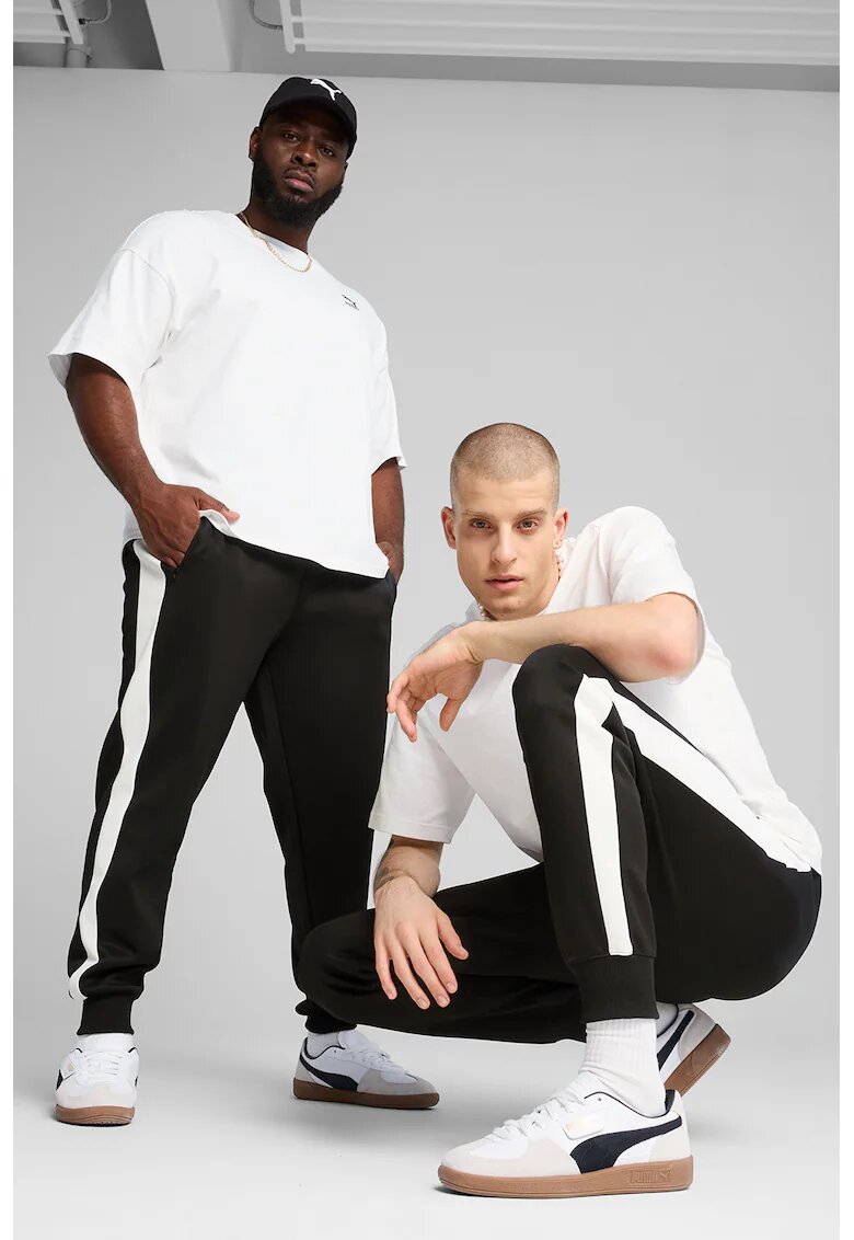 Puma Pantaloni de trening relaxed-fit Always - Alb/Negru