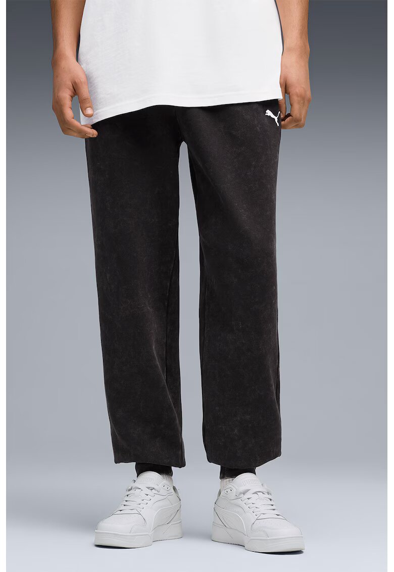 Puma Pantaloni de trening relaxed-fit ESS Elevated - Negru