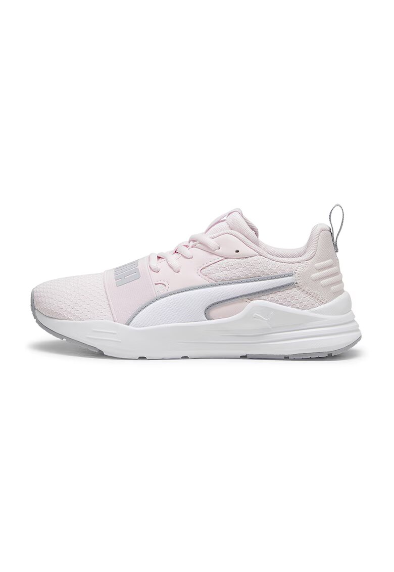 Puma Pantofi cu logo contrastant Wired Run Pure - Alb/Gri/Roz pastel