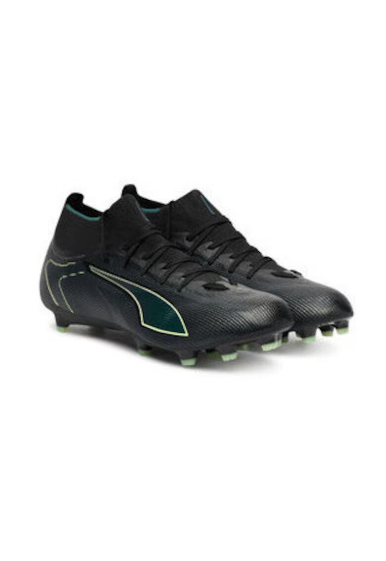 Puma Pantofi de fotbal barbati - material sintetic - negru/verde