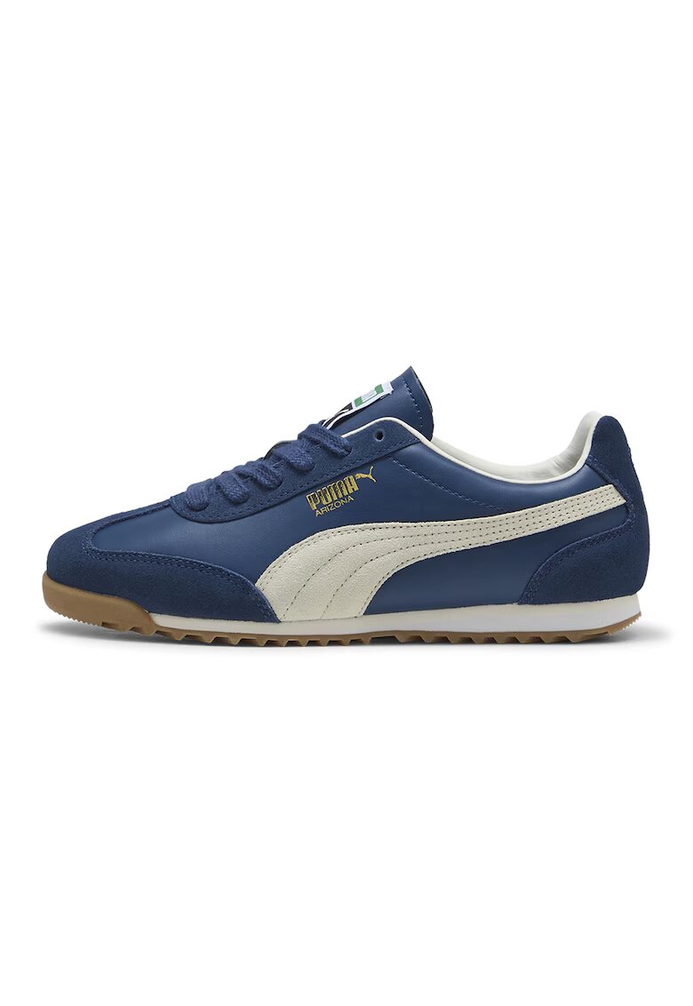 Puma Pantofi sport Arizona Retro de piele - Alb fildes/Bleumarin