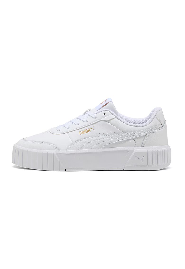 Puma Pantofi sport Carina Mia low-cut cu talpa flatform - Alb optic