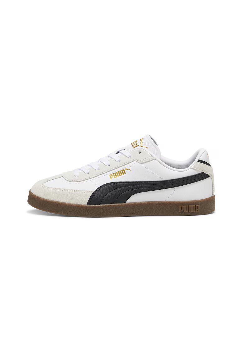 Puma Pantofi sport Club II Era de piele intoarsa si piele ecologica - Alb/Negru/Gri deschis