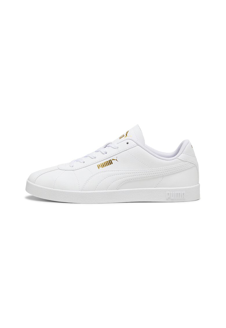Puma Pantofi sport Club II unisex de piele ecologica cu logo - Alb optic