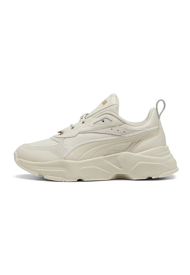 Puma Pantofi sport cu garnituri de piele intoarsa Cassia Lux - Bej