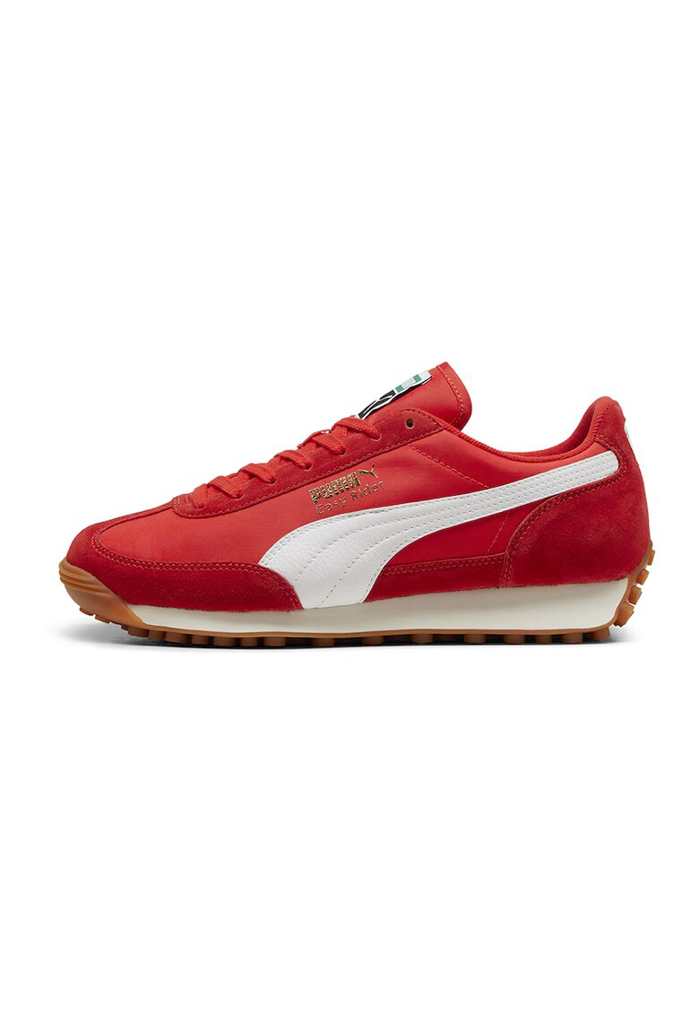Puma Pantofi sport cu garnituri de piele intoarsa Easy Rider Vintage - Albdwqfsq - Alb/Rosu vermillion