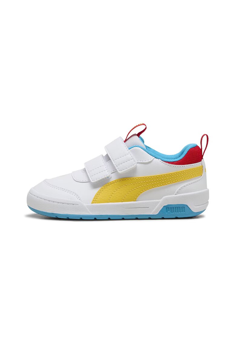 Puma Pantofi sport cu inchidere velcro Multiflex 2 - Alb/Galben/Albastru