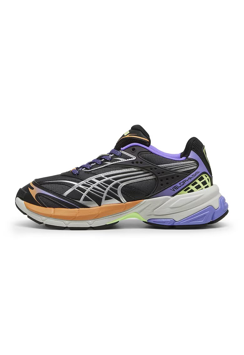 Puma Pantofi sport cu insertii textile Velophasis Born in the 2000s - Negru/Argintiu