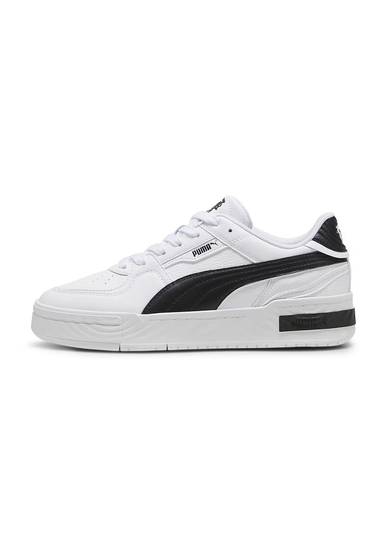 Puma Pantofi sport de piele ecologica cu garnituri contrastante Pro Crush - Alb/Negru