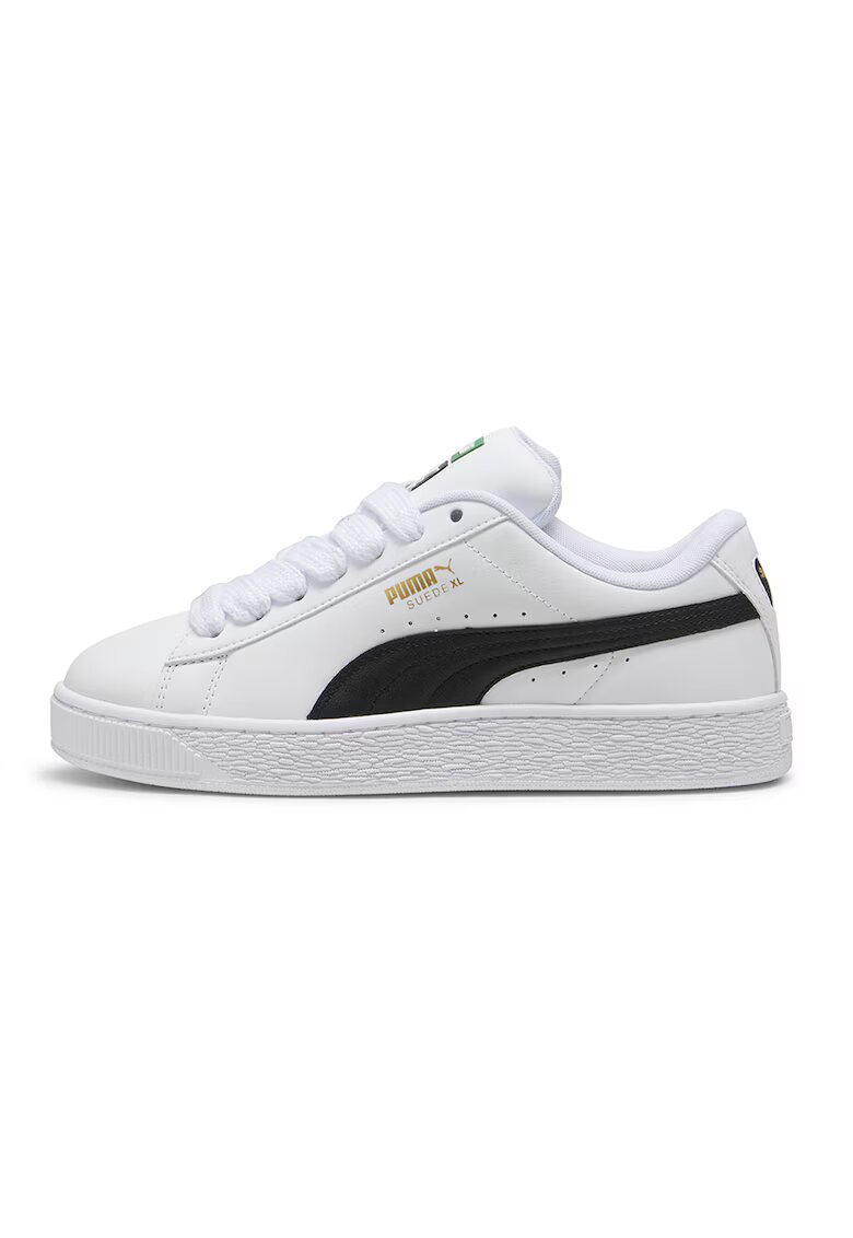 Puma Pantofi sport de piele si piele ecologica - 12334 - Alb/Negru