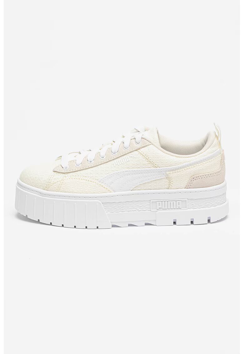 Puma Pantofi sport flatform cu model patchwork Mayze - Alb/Bej