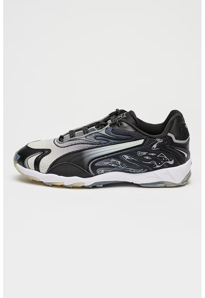 Puma Pantofi sport Inhale RIPNDIP cu strat exterior din piele ecologica - Negru/Argintiu
