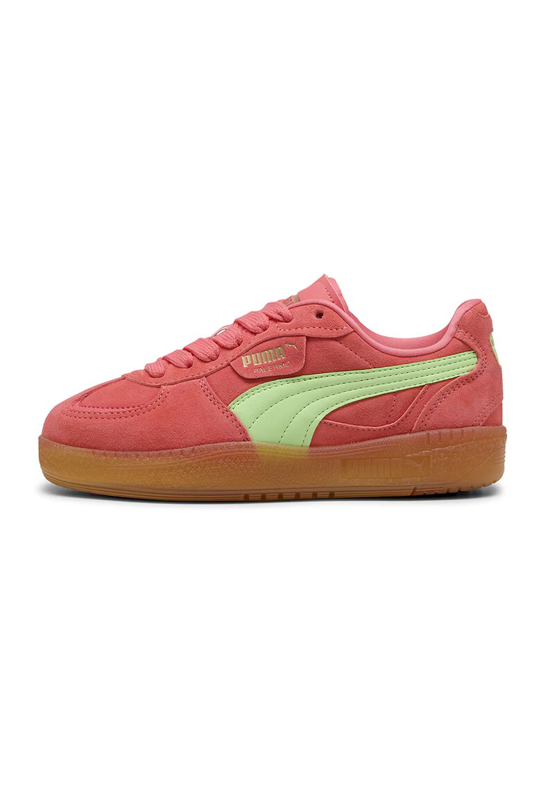 Puma Pantofi sport Palermo Moda Xtra Gum low-cut - Rosu stins/Verde fistic