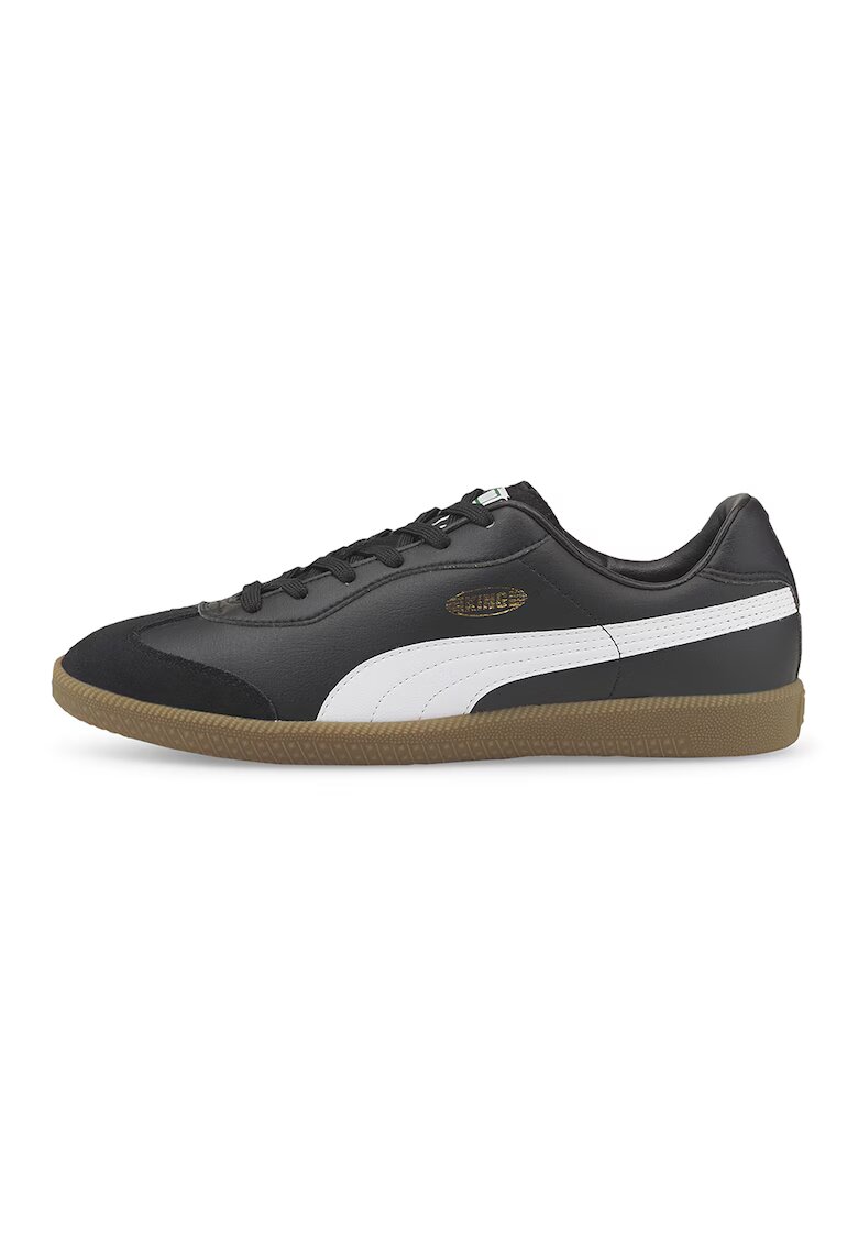 Puma Pantofi sport pentru fotbal King 21 - Alb/Negru stins
