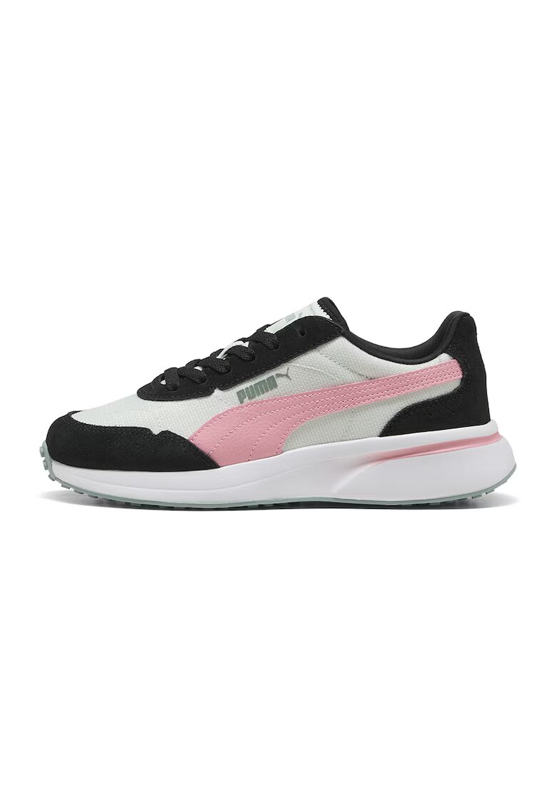 Puma Pantofi sport R78 Glance cu detalii de piele intoarsa - Negru/Verde deschis/Roz