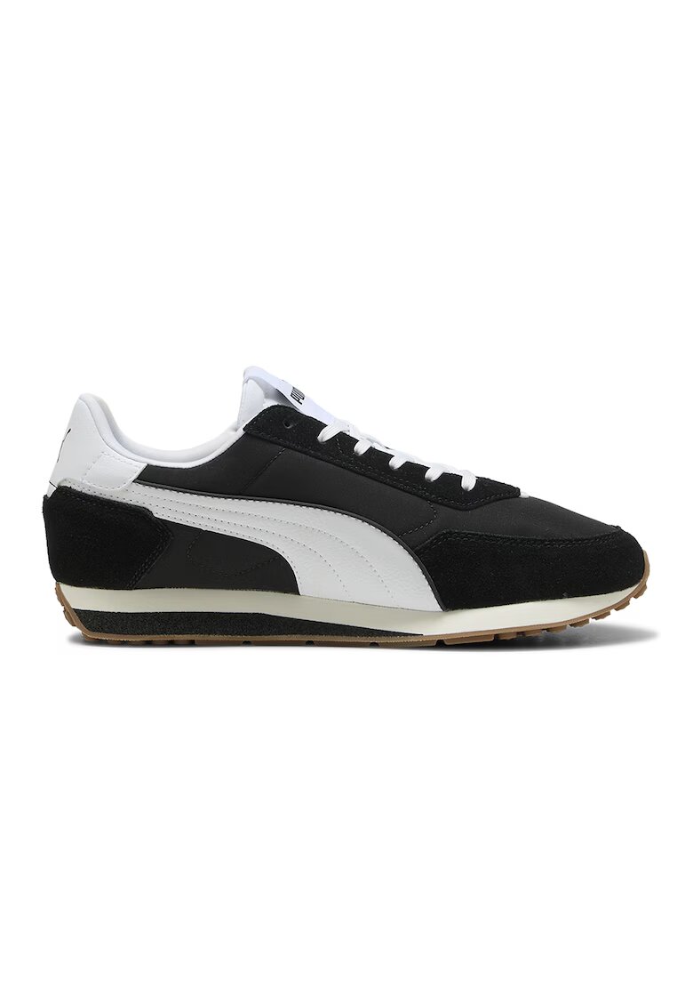 Puma Pantofi sport St Miler de plasa cu garnituri de piele intoarsa - Alb/Negru