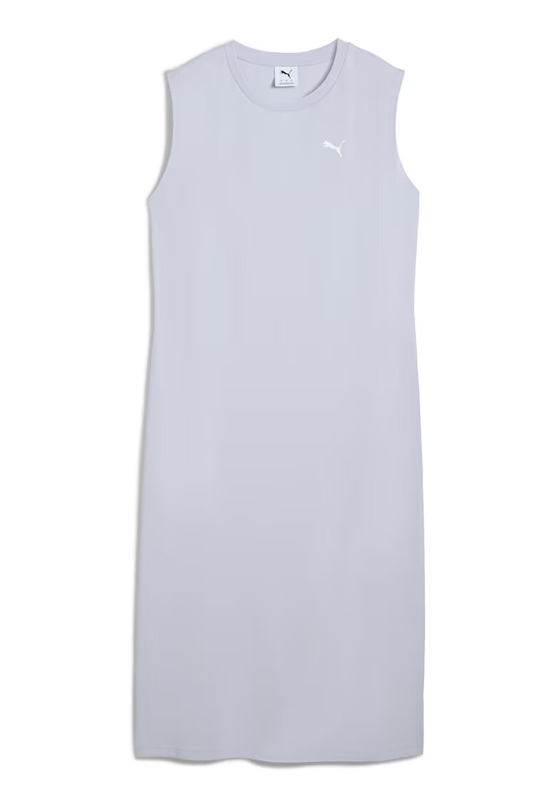 Puma Rochie fara maneci cu logo discret - Albastru deschis