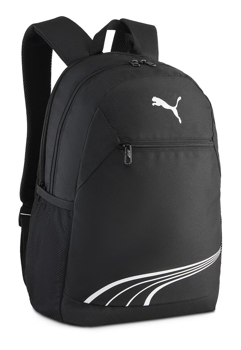 Puma Rucsac cu buzunare exterioare FUNDAMENTAL - 20 L - Negru/Alb optic