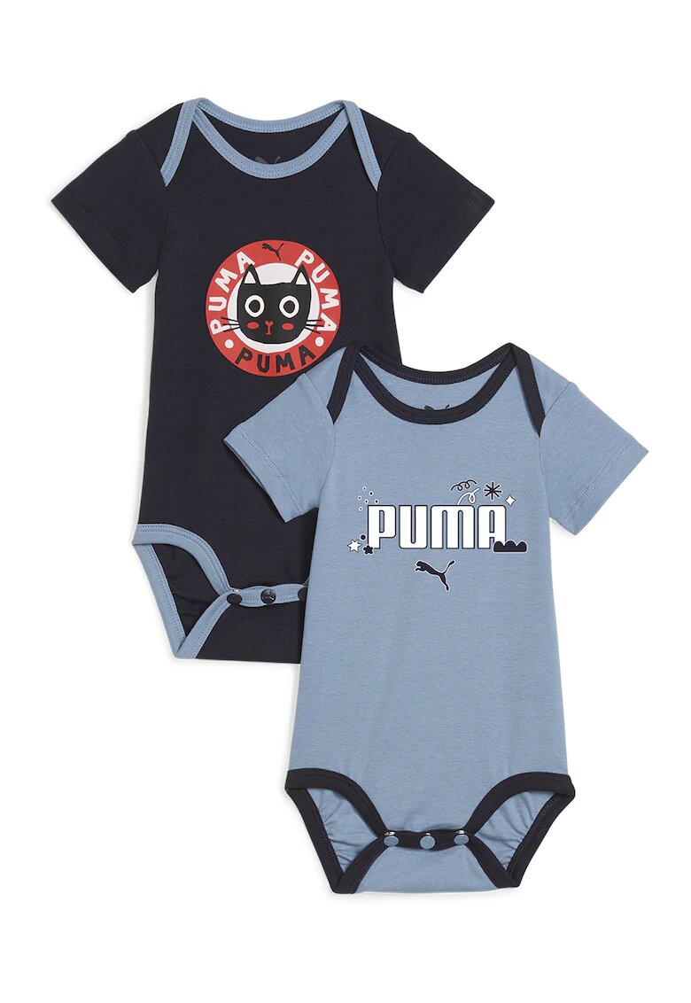 Puma Set de body-uri din amestec de bumbac - 2 piese - Albastru