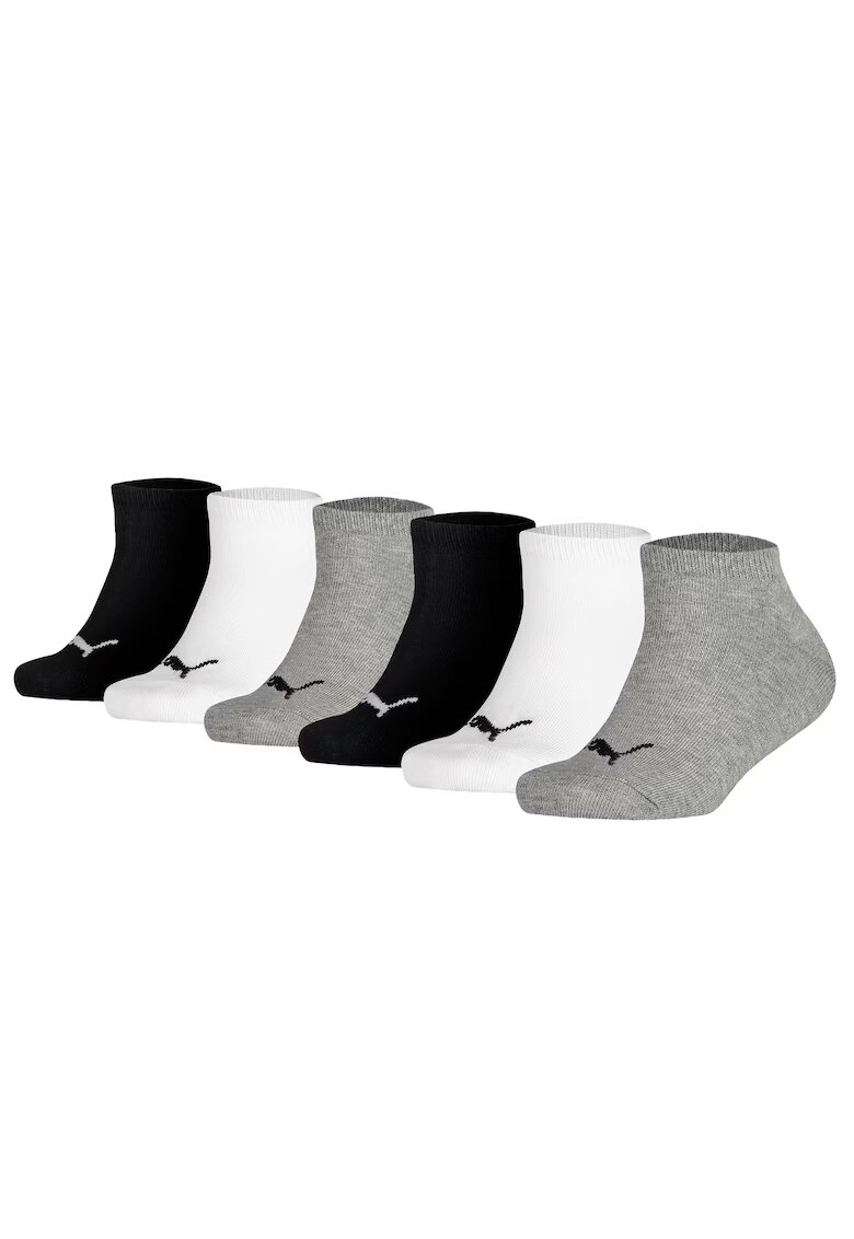 Puma Set de sosete scurte - 3 perechi - Alb/Negru/Gri