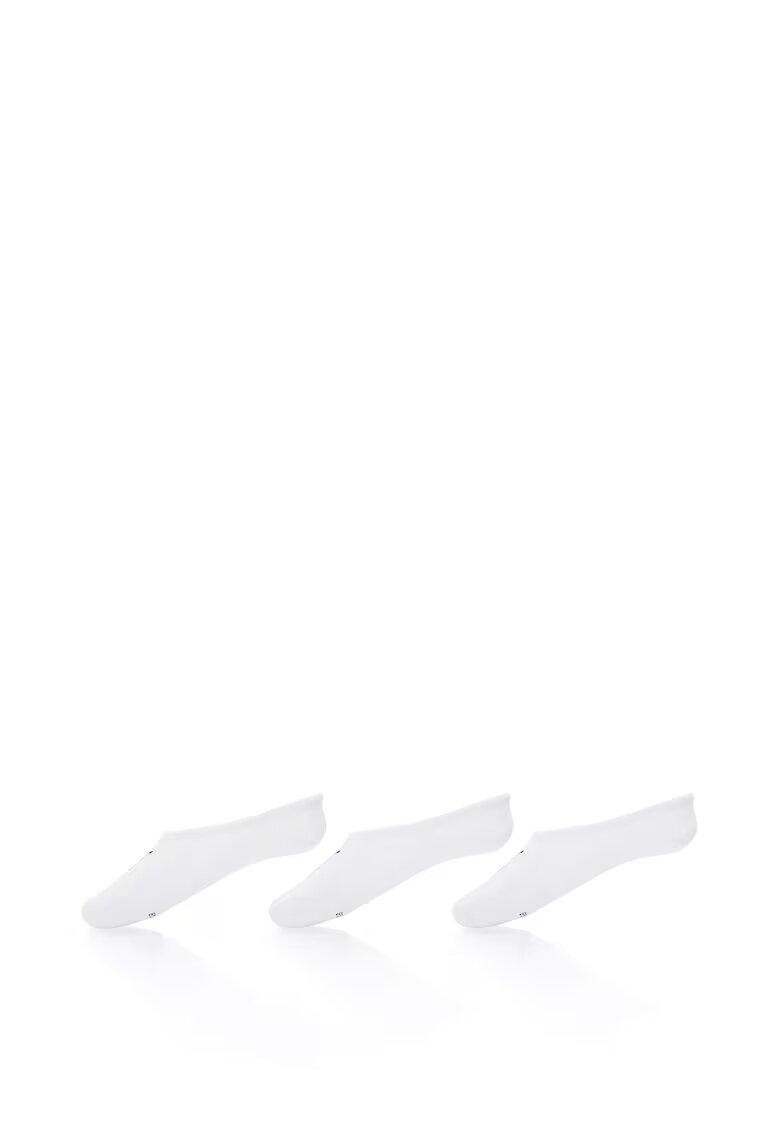 Puma Set de sosete unisex foarte scurte - 3 perechi - Alb