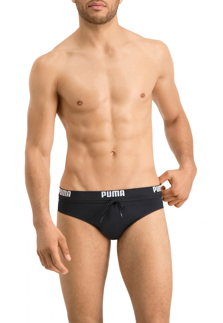 Puma Slip cu snur pentru ajustare - Alb/Negru