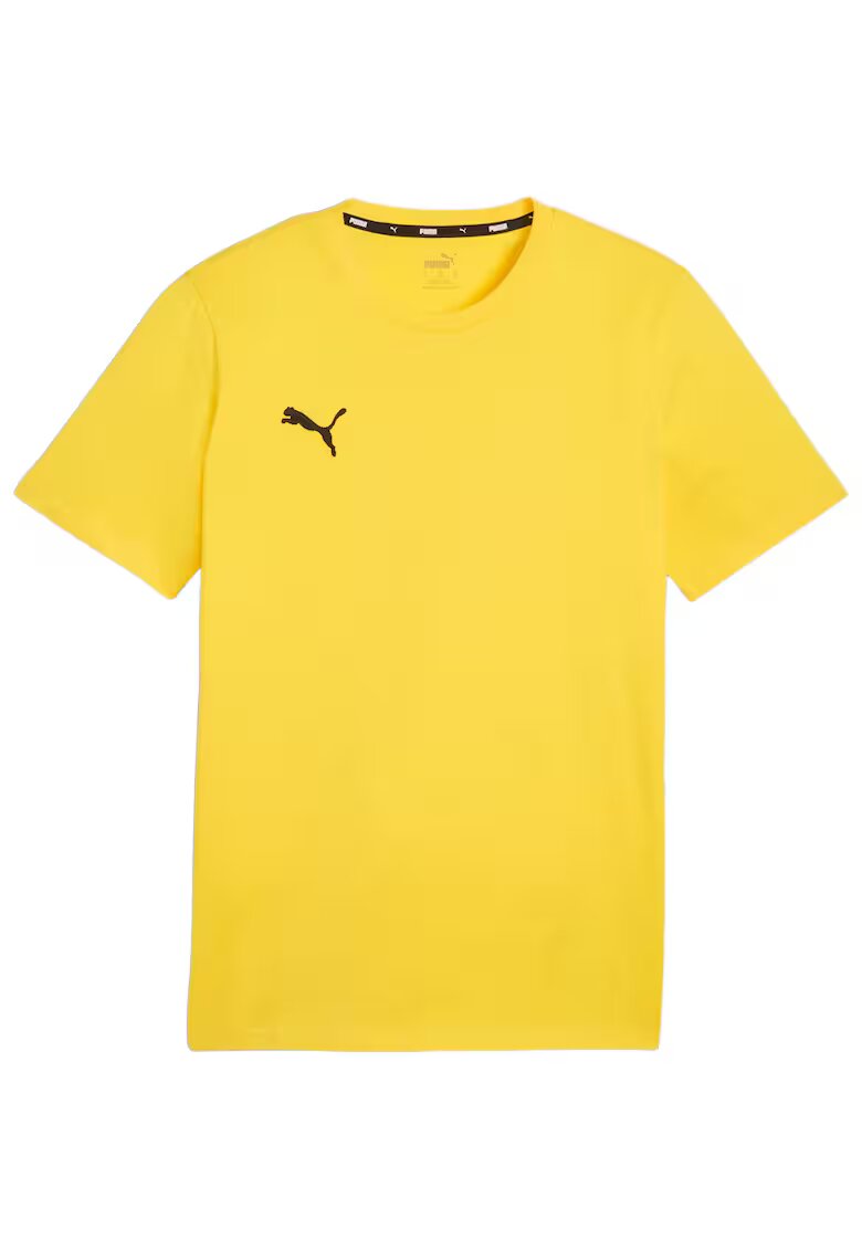 Puma Tricou barbatesc Team Goal - galben - bumbac - croiala regulata
