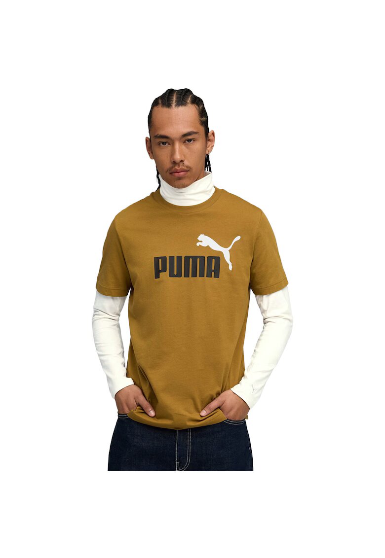 Puma Tricou barbati Ess 2 Color No. 1 Logo Tee 68470869 - Galben