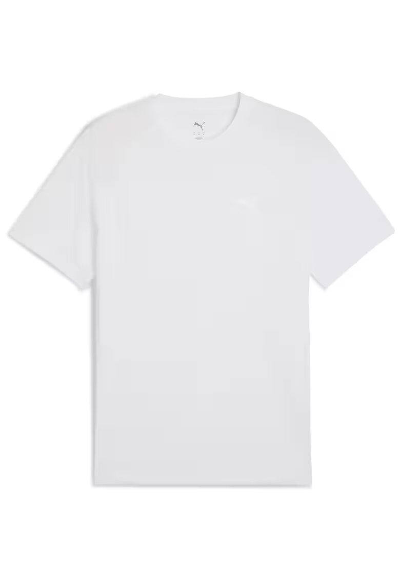 Puma Tricou cu decolteu la baza gatului si logo Evostripe - Alb