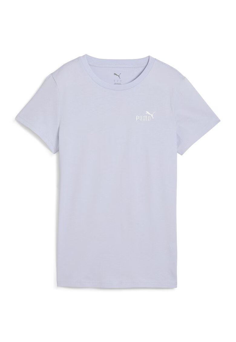 Puma Tricou de bumbac ESS Small No. 1 - Albastru azur