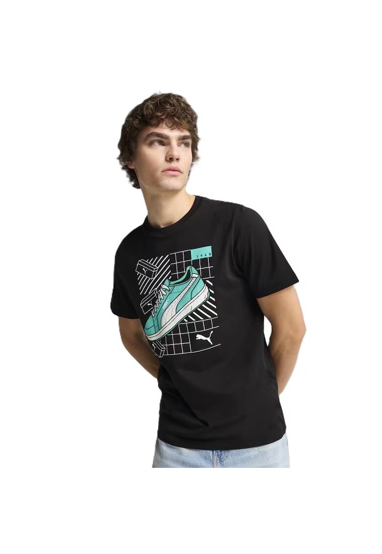 Puma Tricou pentru Barbati - graphics sneaker tee - 684830-01 - XS INTL - Negru