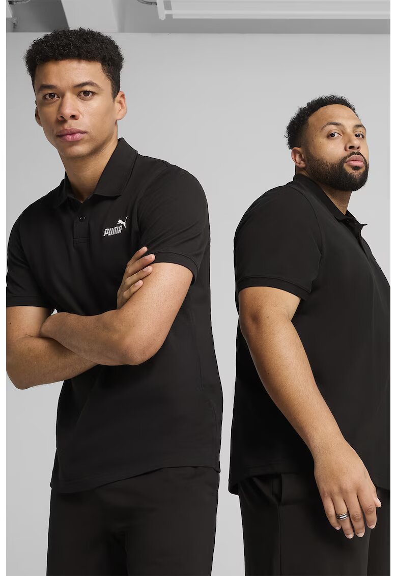 Puma Tricou polo cu broderie logo - Negru