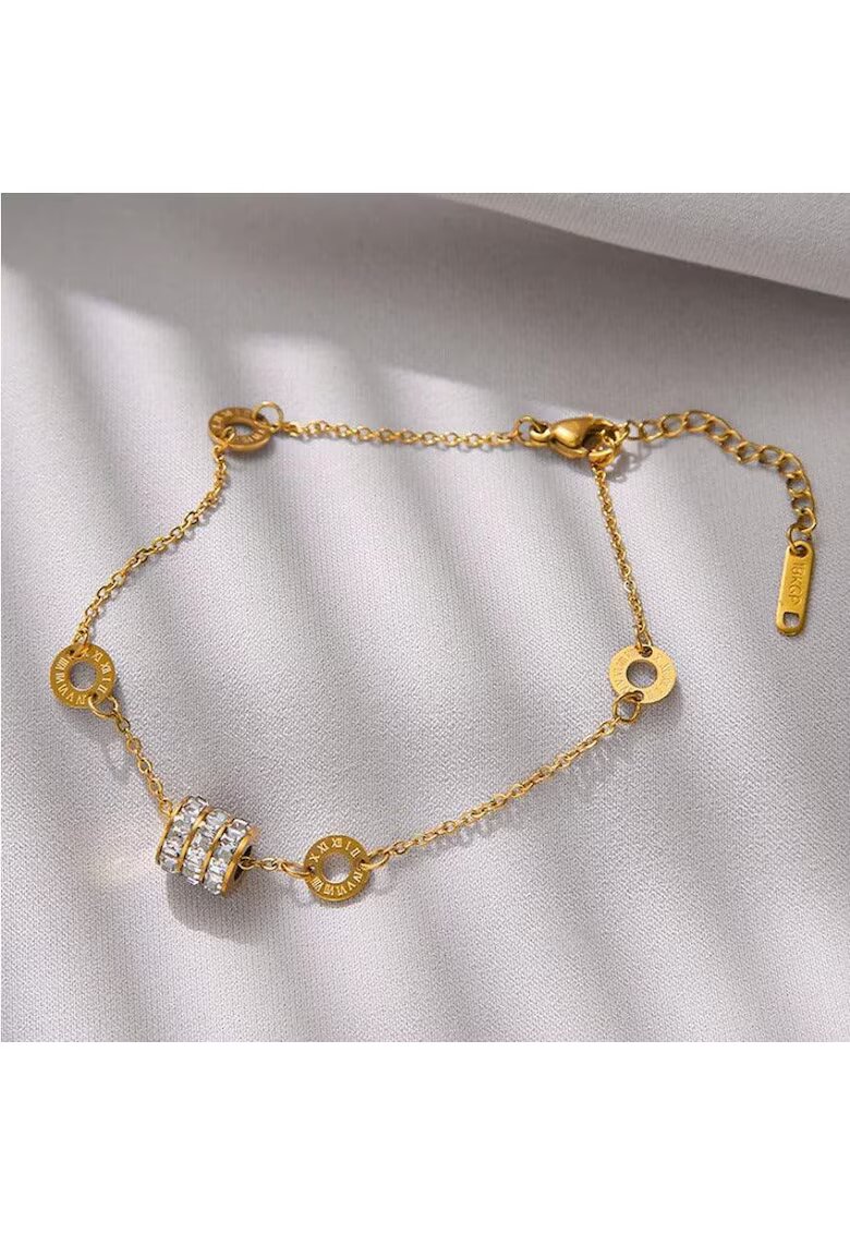 Pursehuit Bratara aurie din otel inoxidabil placat cu aur 18K PVD - Bentina C2