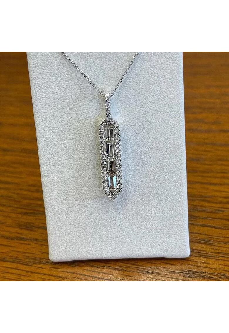 Pursehuit Colier argintiu cu zirconiu - Racel C10