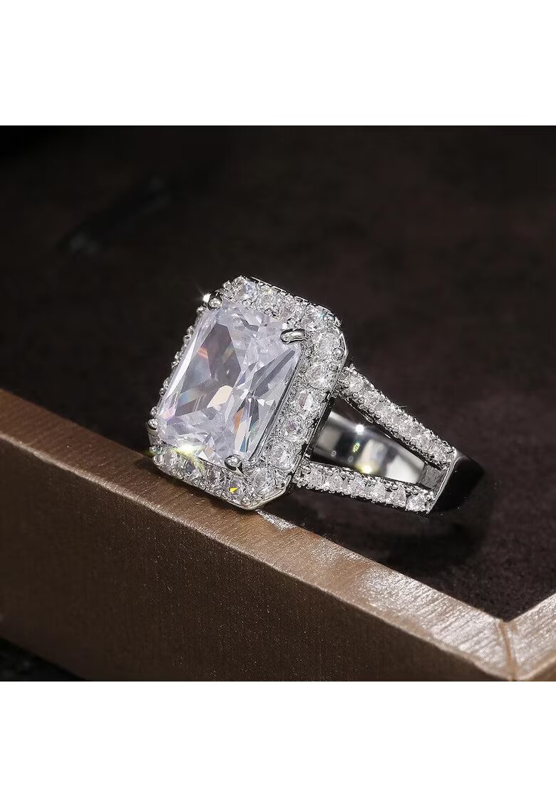 Pursehuit Inel argintiu - cu zirconiu - Ada C4 - 7 (circumferinta: 54.5 mm)
