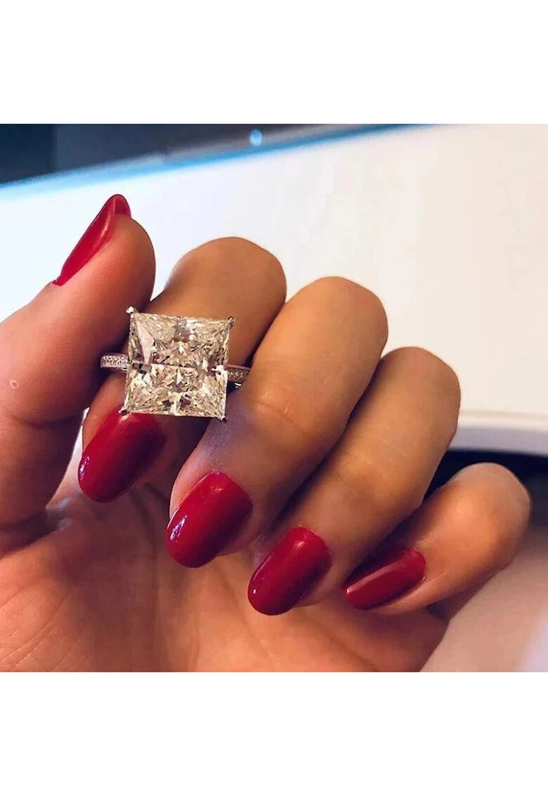 Pursehuit Inel argintiu - cu zirconiu - Janka C23 - 7 (circumferinta: 54.5 mm)