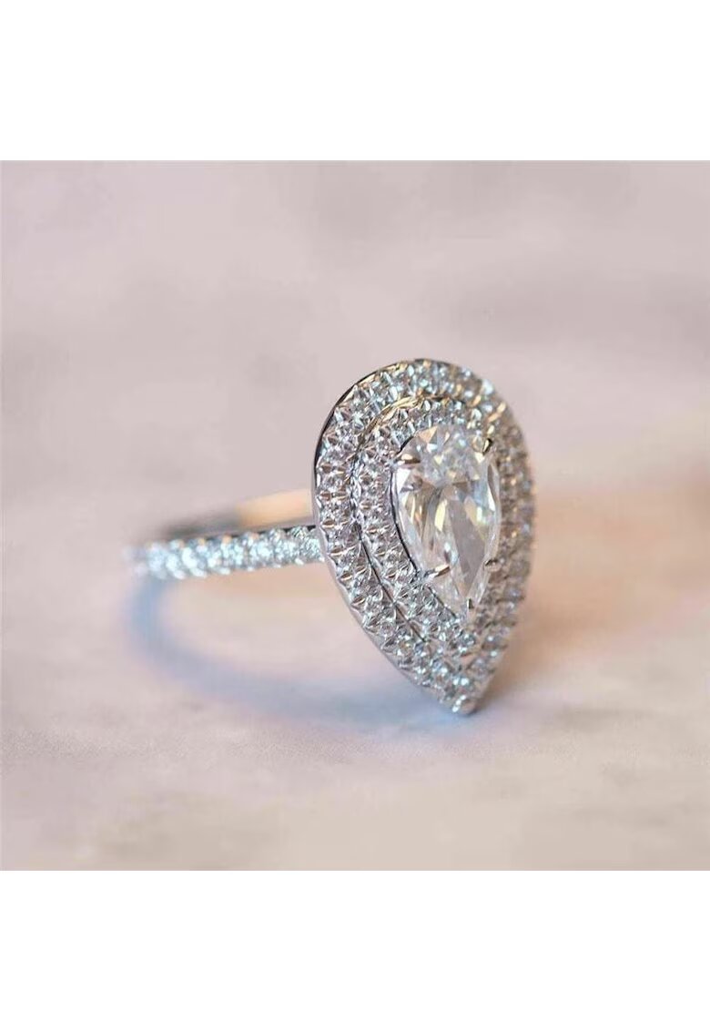 Pursehuit Inel argintiu - cu zirconiu - Risa C11 - 7 (circumferinta: 54.5 mm)
