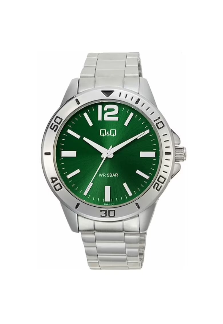 QQ Ceas barbatesc Q28B-011PY - 44mm - argintiu - rezistent la apa 5 atm