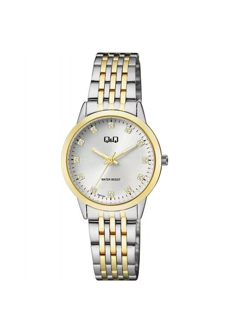 QQ Ceas dama QZ81J401Y Quartz Argintiu - Auriu