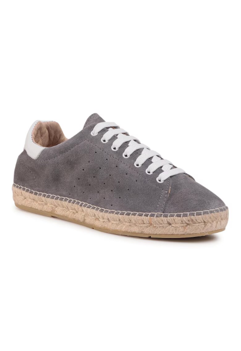 QUAZI Espadrile barbati - Piele naturala - 475212 - Gri