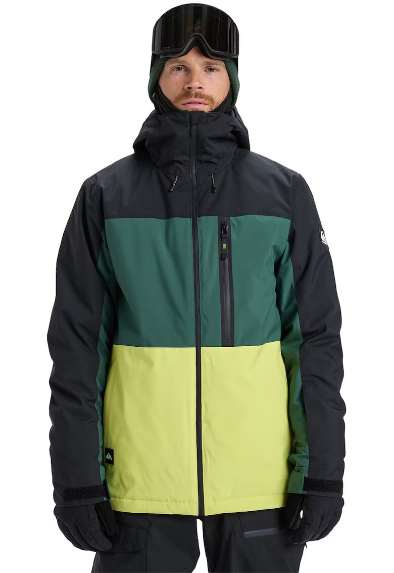 Quiksilver Geaca pentru ski Sycamore Block - Verde/Negru