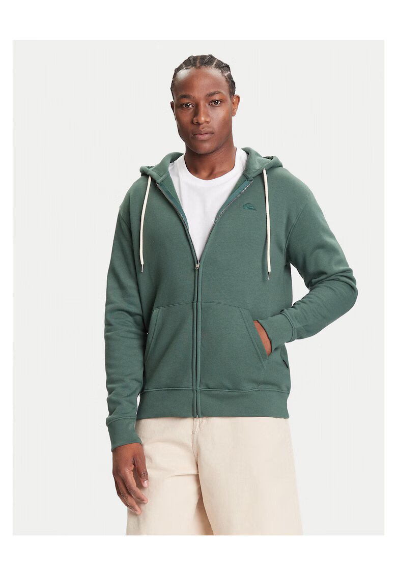 Quiksilver Hanorac barbati verde inchis - model cu gluga