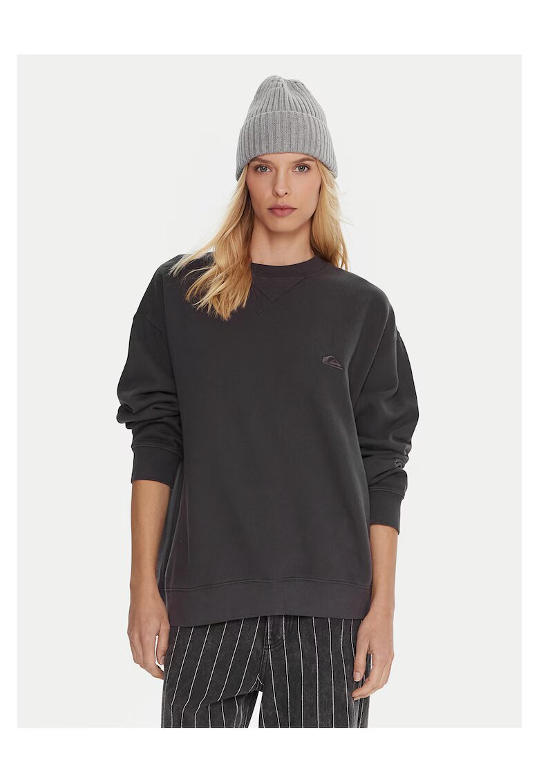 Quiksilver Hanorac dama gri - fabricat din material textil